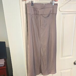 Sliver Pleated free people Maxi Pencil Skirt for Casual Work